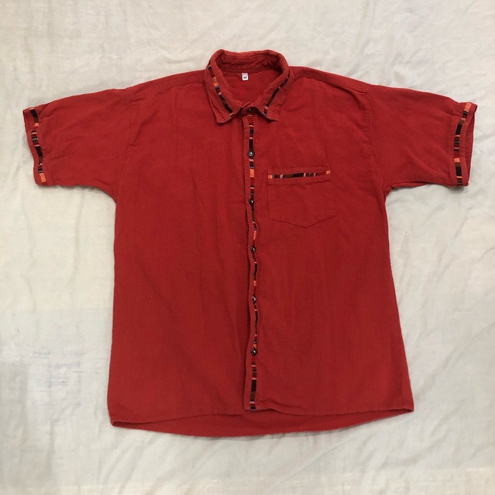 Exotic Button Shirt Embroidered